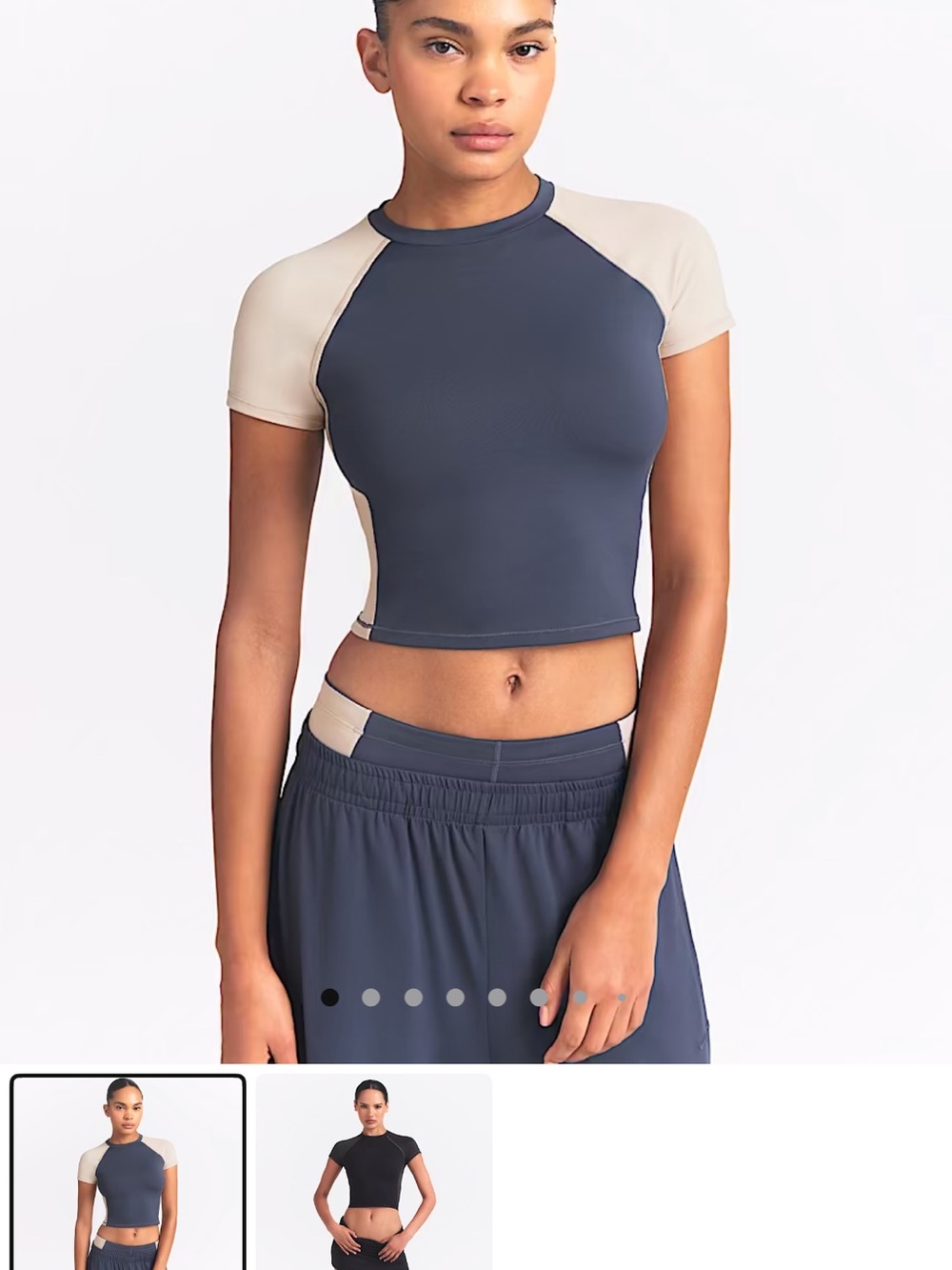 NikeSKIMS Matte Shine Mix Women’s short sleeve cropped top